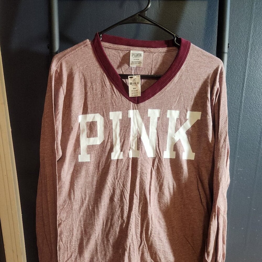 Pink Victoria's Secret Long Sleeve Tee